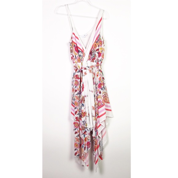 NSR Floral Asymmetrical Hem Dress - Picture 3 of 6